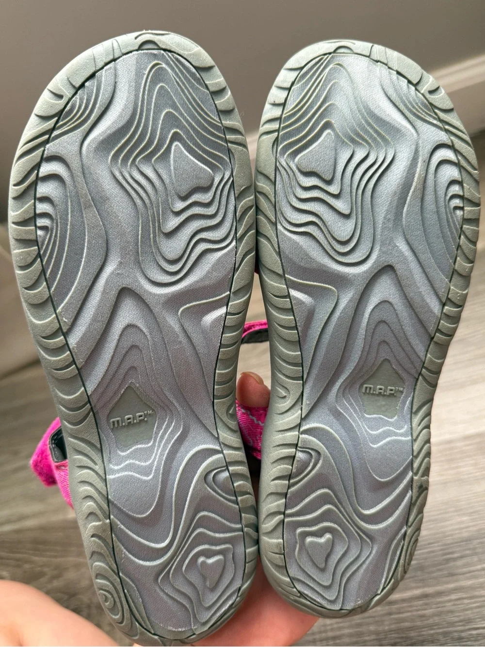 M.A.P Girls Sandals New Pink & Aqua Sport Sandals